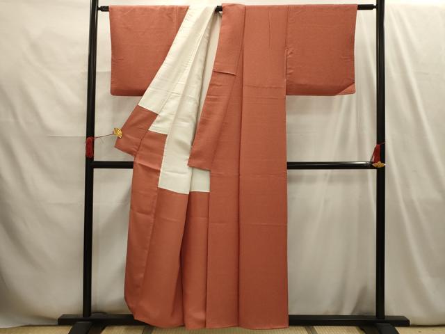 平和屋着物■本草木染作家　圓啓　江戸小紋　鮫小紋柄　正絹　逸品　AABI4109sx