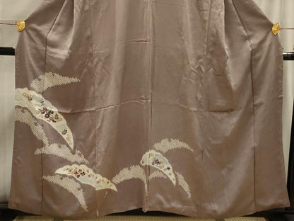 平和屋着物■訪問着　絞り　花籬文　正絹　逸品　AABI4111sx