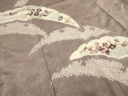 平和屋着物■訪問着　絞り　花籬文　正絹　逸品　AABI4111sx