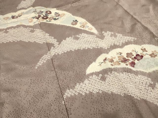 平和屋着物■訪問着　絞り　花籬文　正絹　逸品　AABI4111sx