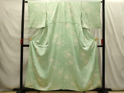 平和屋着物■上質な小紋　絞り　青海波　正絹　逸品　AABI4116sx