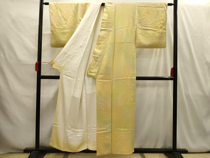 平和屋着物■上質な小紋 青海波 暈し染め 正絹 逸品 AABI4132sx