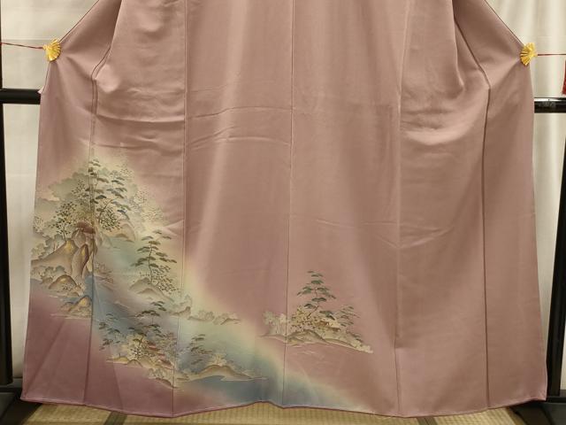 平和屋着物■訪問着 浜松文 金彩 正絹 逸品 AABI4133sx
