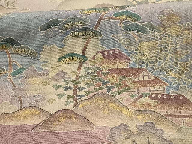 平和屋着物■訪問着 浜松文 金彩 正絹 逸品 AABI4133sx