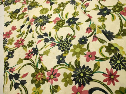 平和屋着物■上質な小紋　花唐草文　正絹　逸品　AABI4139sx