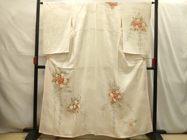 平和屋着物■訪問着 草花文 金彩 正絹 逸品 AABI4145sx