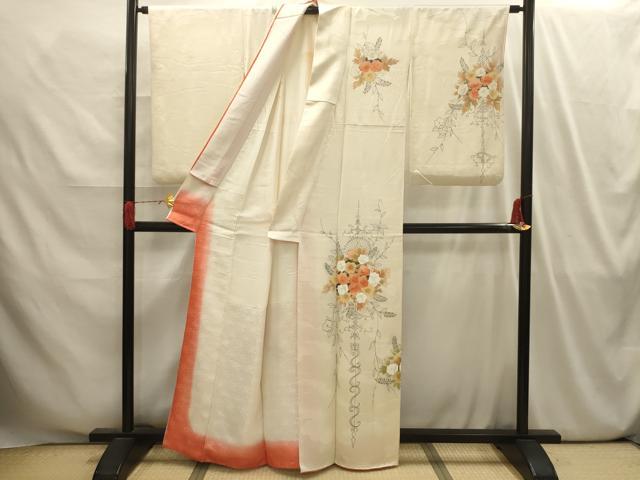 平和屋着物■訪問着 草花文 金彩 正絹 逸品 AABI4145sx