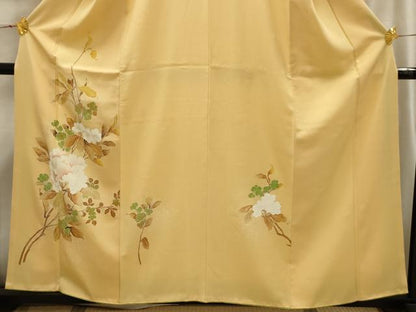 平和屋着物■訪問着　枝花文　正絹　逸品　AABI4149sx