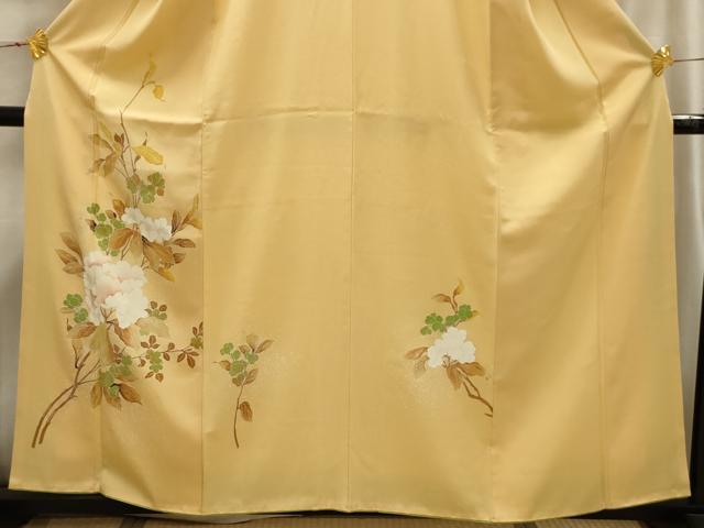 平和屋着物■訪問着　枝花文　正絹　逸品　AABI4149sx