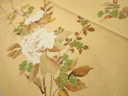 平和屋着物■訪問着　枝花文　正絹　逸品　AABI4149sx