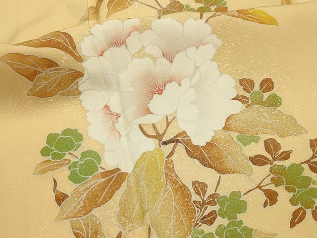 平和屋着物■訪問着　枝花文　正絹　逸品　AABI4149sx