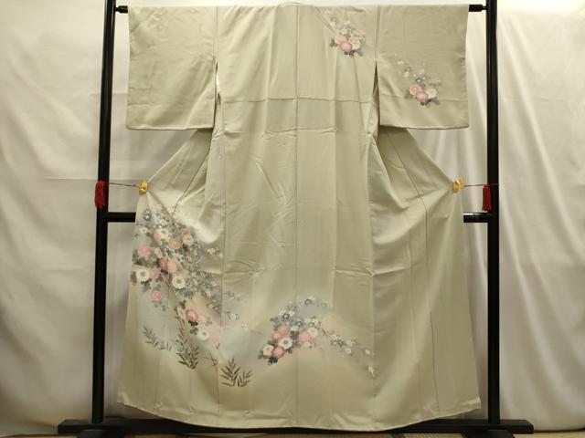 平和屋着物■訪問着 友禅 花籬文 暈し染め 正絹 逸品 AABI4150sx