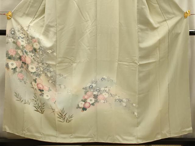 平和屋着物■訪問着 友禅 花籬文 暈し染め 正絹 逸品 AABI4150sx