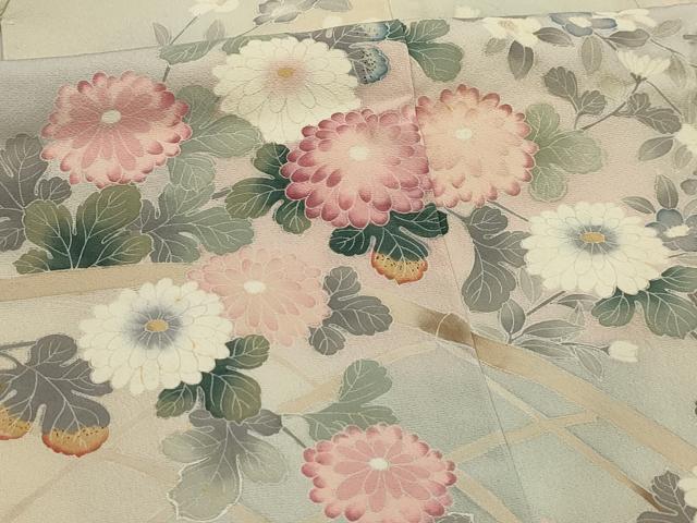 平和屋着物■訪問着 友禅 花籬文 暈し染め 正絹 逸品 AABI4150sx