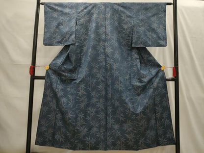 平和屋着物■本場大島紬　笹竹文　正絹　逸品　AABI4152sx