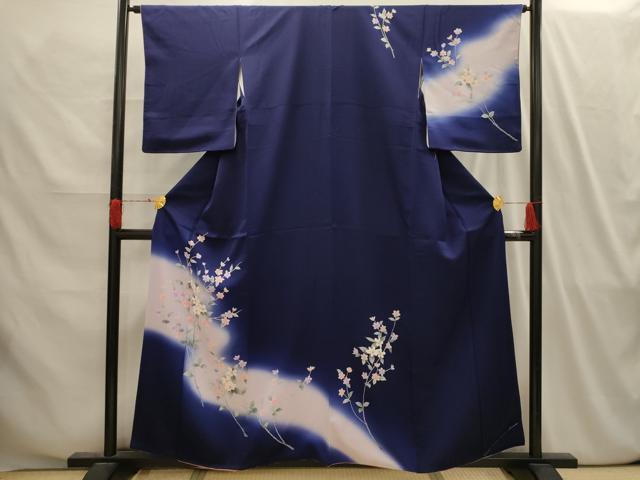 平和屋着物■訪問着 枝花文 暈し染め 正絹 逸品 AABI4157sx