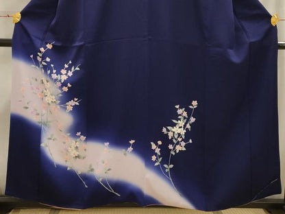 平和屋着物■訪問着 枝花文 暈し染め 正絹 逸品 AABI4157sx