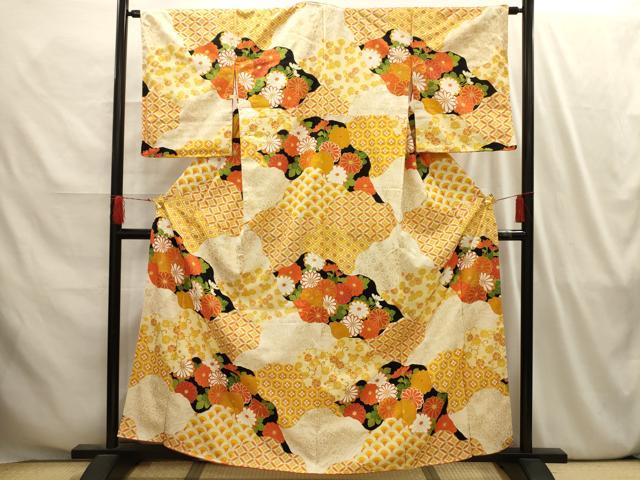 平和屋着物■訪問着 吉祥花文 金彩 正絹 逸品 AABI4160sx