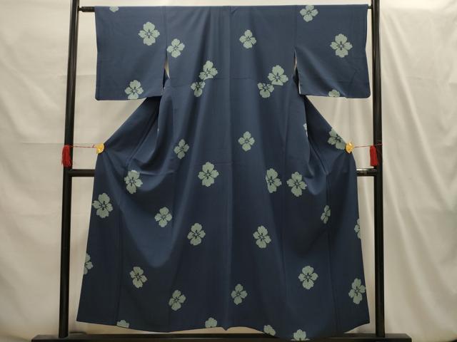 平和屋着物■上質な小紋 舞花文 正絹 逸品 AABI4171sx