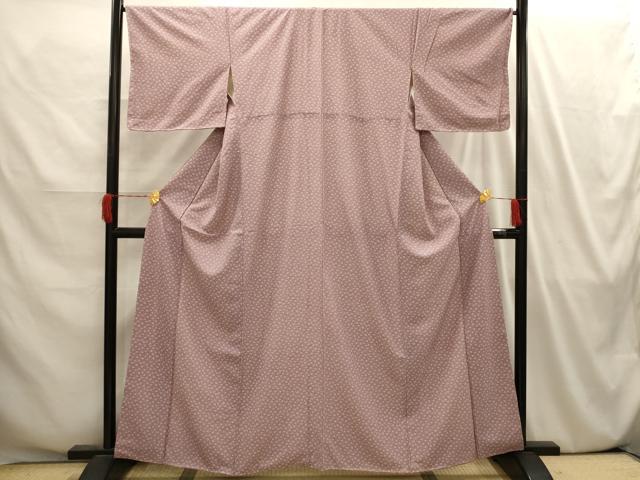 平和屋着物■上質な小紋 花唐草文 正絹 逸品 AABI4173sx