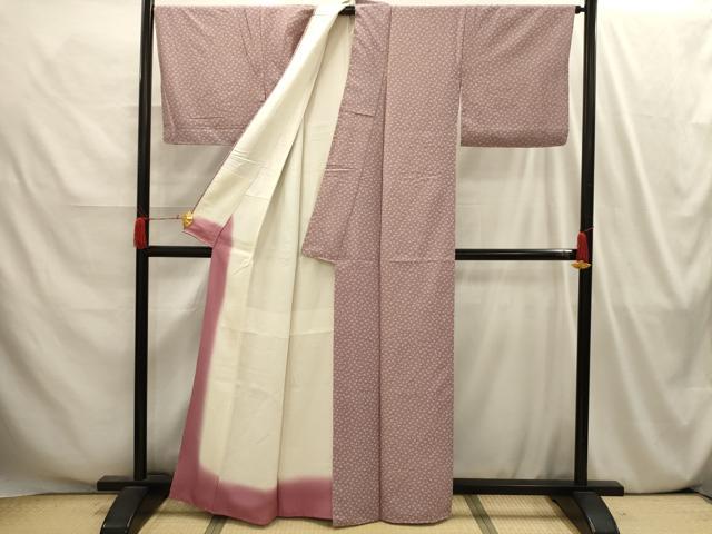 平和屋着物■上質な小紋 花唐草文 正絹 逸品 AABI4173sx