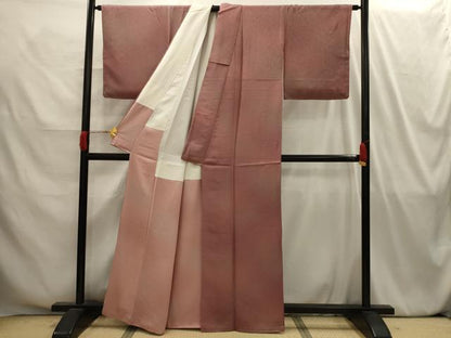 平和屋着物■上質な小紋 霞文 暈し染め 正絹 逸品 AABI4177sx
