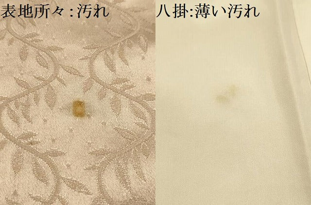 平和屋着物■訪問着 刺繍 草葉文 金糸 正絹 逸品 AABI4188sx