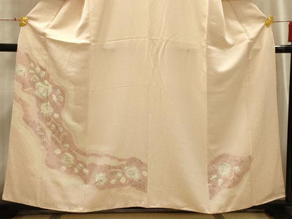 平和屋着物■訪問着 辻が花 手描き 絞り 正絹 逸品 AABI4191sx