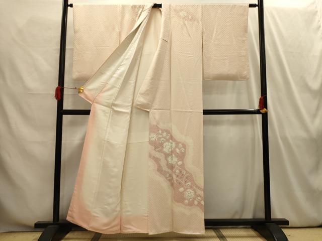 平和屋着物■訪問着 辻が花 手描き 絞り 正絹 逸品 AABI4191sx