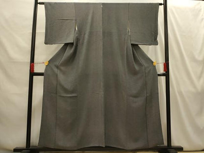平和屋着物■江戸小紋　鮫小紋柄　黒地　正絹　逸品　AABI4198sx