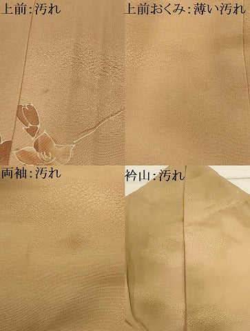 平和屋着物■訪問着　草花文　暈し染め　正絹　逸品　AABI4200sx