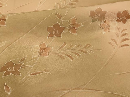 平和屋着物■訪問着　草花文　暈し染め　正絹　逸品　AABI4200sx