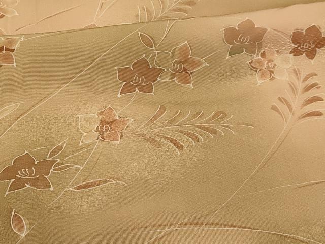 平和屋着物■訪問着　草花文　暈し染め　正絹　逸品　AABI4200sx