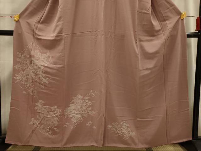 平和屋着物■訪問着　風景文　正絹　逸品　AABI4203sx