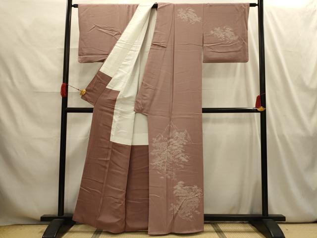 平和屋着物■訪問着　風景文　正絹　逸品　AABI4203sx