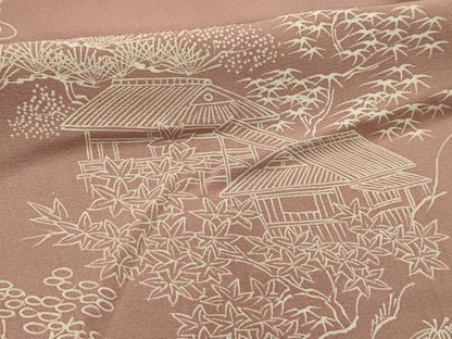 平和屋着物■訪問着　風景文　正絹　逸品　AABI4203sx