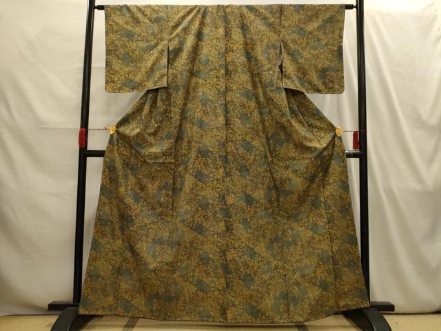 平和屋着物■上質な小紋　草花文　正絹　逸品　AABI4207sx