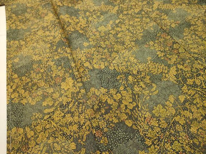 平和屋着物■上質な小紋　草花文　正絹　逸品　AABI4207sx