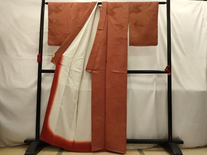 平和屋着物■江戸小紋　雲霞文　行儀　正絹　逸品　AABI4216sx