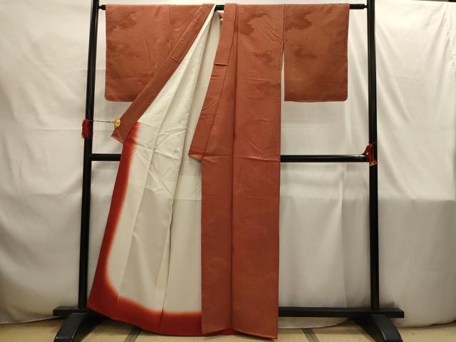 平和屋着物■江戸小紋　雲霞文　行儀　正絹　逸品　AABI4216sx