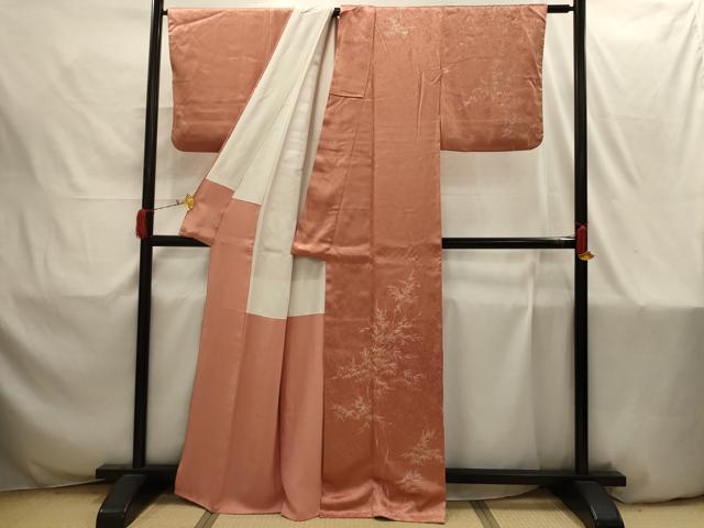 平和屋着物■訪問着　笹竹文　正絹　逸品　AABI4217sx