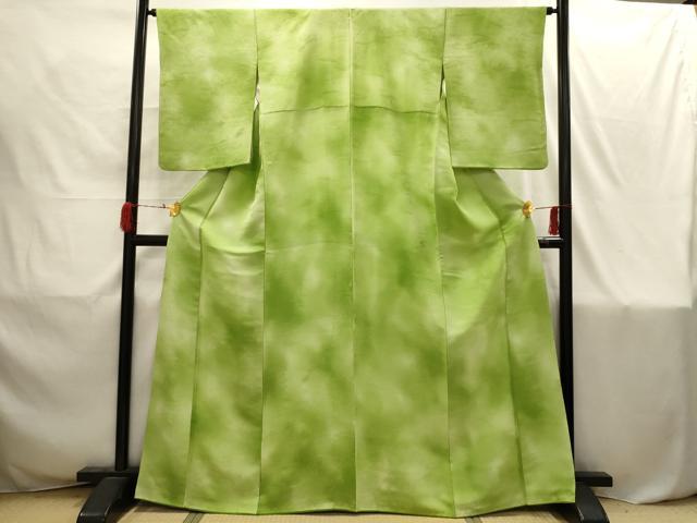 平和屋着物■上質な小紋　風景地紋　暈し染め　正絹　逸品　AABI4218sx