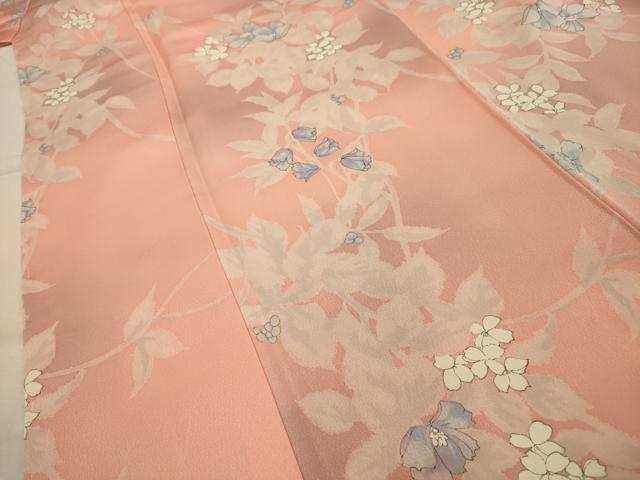 平和屋着物■上質な小紋　枝花文　暈し染め　正絹　逸品　AABI4219sx
