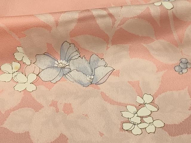 平和屋着物■上質な小紋　枝花文　暈し染め　正絹　逸品　AABI4219sx