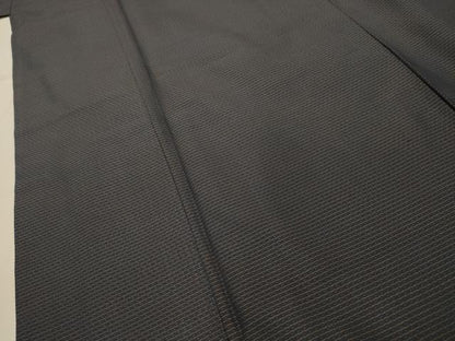 平和屋着物■男性　紬　横段文　正絹　逸品　AABI4220sx