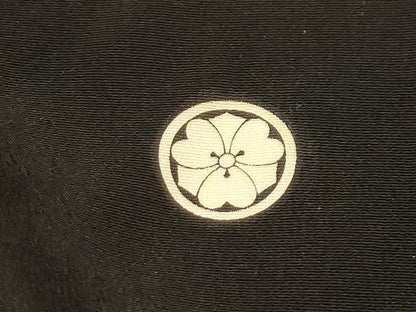 平和屋着物■豪華黒留袖　刺繍　松竹梅花鳥文　金銀糸　金銀彩　正絹　逸品　AABI4223sx