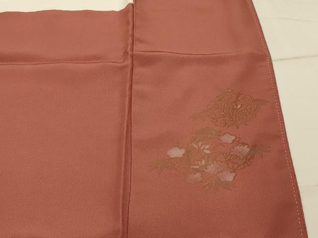 平和屋着物■本草木染作家　圓啓　江戸小紋　鮫小紋柄　茶色　正絹　逸品　AABI4224sx