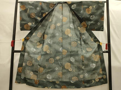 平和屋着物■男性　長襦袢　無双仕立て　鍔　金彩　AABI4229sx