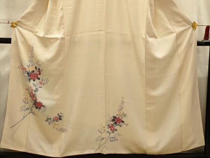 平和屋着物■訪問着　友禅　枝花文　正絹　逸品　AABI4232sx