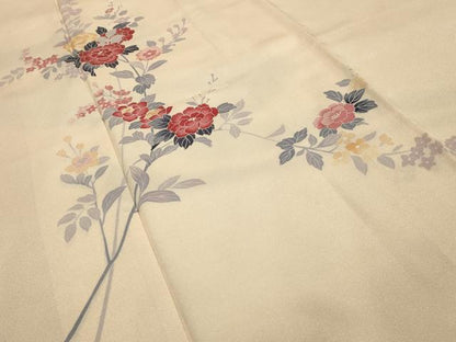 平和屋着物■訪問着　友禅　枝花文　正絹　逸品　AABI4232sx